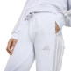 Adidas Essentials 3-Stripes French Terry Cuffed Pants "Light Grey Heather"