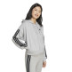 Adidas Essentials 3-Stripes French Terry Full-Zip Hoodie "Grey"
