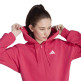 Adidas Essentials 3-Stripes French Terry Full-Zip Hoodie "Pink"