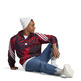 Adidas Future Icons Allover Print Hoodie "Brired"