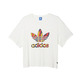 Adidas Originals Frau T-Shirt Paris Logo Trefoil (weiß)