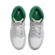 Air Jordan 1 Mid (GS) "White Pure Platinum Pine Green"