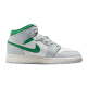 Air Jordan 1 Mid (GS) "White Pure Platinum Pine Green"