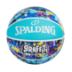 Balón Basket Spalding Blue Graffiti Rubber (Sz7)