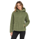 Campagnolo Women's faux fur Hooded Jacket "Green Tea"
