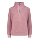 Campagnolo Women's Half Zip Sweatshirt in High Loft "Blush"