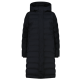 Campagnolo Women's long padded down jacket with hood "Black"