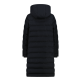 Campagnolo Women's long padded down jacket with hood "Black"