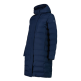 Campagnolo  Women's long padded down jacket with hood "Blue Ink"