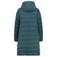 Campagnolo Women's long padded down jacket with hood "Trek Green"