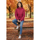 Campagnolo Women's padded down jacket with hood "Amaranto"