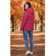 Campagnolo Women's padded down jacket with hood "Amaranto"