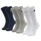 Champion 3 Pack Crew C Logo Socks "Navy-White-Grey"