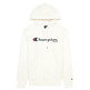 Champion Basketball USA Script Logo Tap Fleece Hoodie "White"