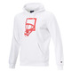 Champion Basketball Legacy Graphic Print Hoodie "White"