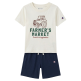 Champion Boys’ T-Shirt and Shorts Set "Cream and Navy"