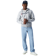 Champion bestickt Big Logo Fleece Full-Zip Hoodie "Light Grey"