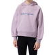 Champion Girls Fleece Hoodie with Big Logo Icons "Violet"