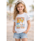 champion Girls Graphi Tee "White-orange"
