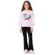 Champion Girls' Tracksuits Fleece Sweatsuit with Graphic "Pink"
