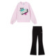 Champion Girls' Tracksuits Fleece Sweatsuit with Graphic "Pink"