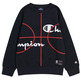 Champion Kids Basketball Logo Fleece Sweatshirt "Black"