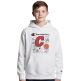 Champion Kids Basketball Maxi Graphic Logo Hoodie "White"