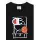 Champion Kids Basketball Maxi Graphic Logo T-Shirt "Black"