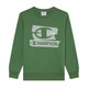 Champion Kids Graphic Crew Neck Sweatshirt "Green"