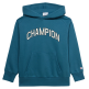 Champion Kids Graphic Logo Main Street Fleece Hooded "Dark Ocean Blue"