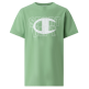 Champion Kids Graphic Logo Powerblend T-Shirt "Light Olive Green"