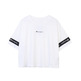 Champion Legacy Wm ́s Sleeves Script Print Logo gekropft Tee "Weiß"