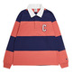 Champion Rochester Bookstore Logo Baumwolle Rugby Top "Red-Navy"