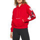 Champion Wm ́s Legacy Logo Ärmel Love Hoodie "Red"