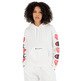 Champion Wm ́s Legacy Logo Ärmel Love Hoodie "White"