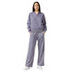 Champion Women's Washed Polo Neck Fleece Sweatshirt Icons "Mauve"