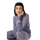Champion Women's Washed Polo Neck Fleece Sweatshirt Icons "Mauve"