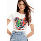 Desigual Arty Mickey Maus T-Shirt "White"