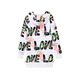 Mädchen Liebe Sweatshirt Kleid