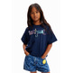 Desigual Girls Mehrfarbig Logo T-Shirt "Marine"