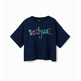 Desigual Girls Mehrfarbig Logo T-Shirt "Marine"