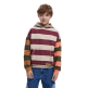 Desigual Kids Sweatshirt with combined stripes "Caqui"