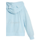 Desigual Sweatshirt with little ears and rhinestone logo "Aqua Blue"
