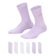 Jordan Girls JHG Air Jordan Half 6 PPack Socks "Violet Mist"