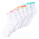 Jordan Girls JHG Lettuce Edge Ankle 6 PPack Socks Lightweight "White"