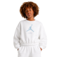 Jordan Girls Jumpman Club Pleated Fleece Crew Sweater "Sail"