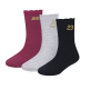Jordan GIRLS SCALLOPED 3 pack Socks Lightweight "Sweet Beet"