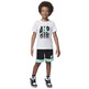 Jordan Infants JDB Galaxy French Terry Tee + Shorts Set "Black"