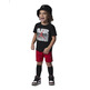 Jordan Infants Jumpman Static Tee + Short Mesh Set "Gym Red-Black"