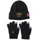 Jordan Kids JDB 23 Jersey Beanie and Gloves 2Piece Set "Black-Gold"